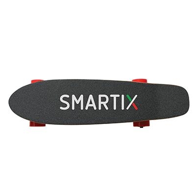 SKATE SHORT SMARTIX SM99-F14BT NERO/ROSSO BLUETOOTH SUPP.FINO 100KG- DIST.PERC.10KM-VEL.MAX 15KM/H-RICARICA 90 -MOD.CONTR.-350W