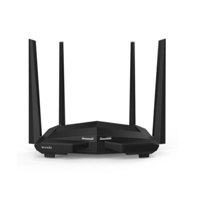 WIRELESS AC1200 ROUTER DUAL BAND TENDA AC10  5GHZX867MBPS/2.4GHZX300MBPS -1P WAN+3P GIGABIT-4ANT. 5DBI - GARANZIA 3 ANNI