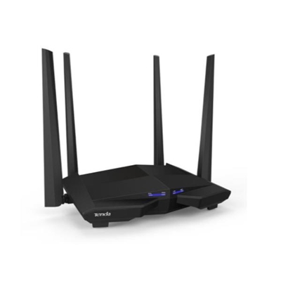 WIRELESS AC1200 ROUTER DUAL BAND TENDA AC10  5GHZX867MBPS/2.4GHZX300MBPS -1P WAN+3P GIGABIT-4ANT. 5DBI - GARANZIA 3 ANNI