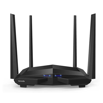 WIRELESS AC1200 ROUTER DUAL BAND TENDA AC10U  5GHZX867MBPS/2.4GHZX300MBPS -1P WAN+3P GIGABIT-1P USB-4ANT. 5DBI - GARANZIA 3 ANNI