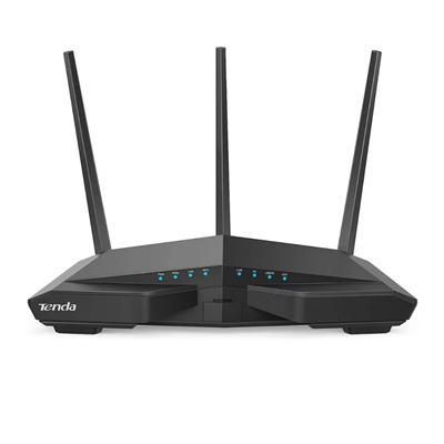 WIRELESS AC1900 ROUTER DUAL BAND TENDA AC18 5GHZX1300MBPS/2.4GHZX600MBPS -1P WAN+4P GIGABIT-1P USB-3ANT. 3DBI - GAR.3 ANNI