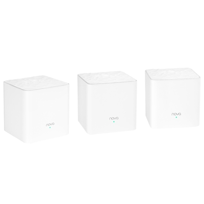 WIRELESS ROUTER AC1200 HOME MESH TENDA NOVA MW3(3 PACK) DUALBAND -2P ETHERNET 2 ANT.INT. FINO:31/05