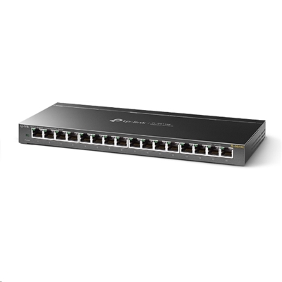 SWITCH 16P LAN GIGABIT TP-LINK TL-SG116E EASY SMART RJ45, DESKTOP STEEL CASE MTU/PORT/TAG-BASED VLAN