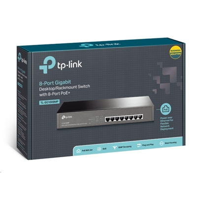 SWITCH 8P GIGABIT POE TP-LINK TL-SG1008MP RJ45 8P POE  -GARANZIA 3 ANNI