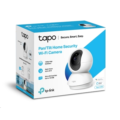 VIDEOCAMERA WIRELESS TP-LINK TAPO C200 INDOOR CAMERA RIS.1080P - SUPPORTA MICRO SD FINO 128GB (NO INCL.)- GAR.3 ANNI FINO:31/05