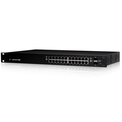 SWITCH 24P LAN GIGABIT UBIQUITI EDGESWITCH ES-24-250W POE+ - 2X SFP- MANAGED- 250W