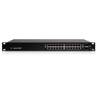 SWITCH 24P LAN GIGABIT UBIQUITI EDGESWITCH ES-24-250W POE+ - 2X SFP- MANAGED- 250W