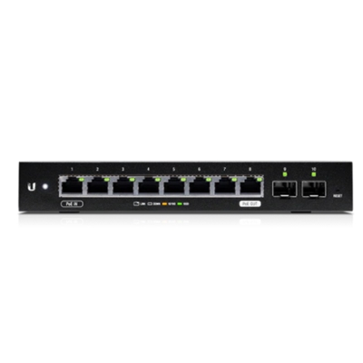 SWITCH 8P LAN GIGABIT UBIQUITI LMA EDGEMAX ES-10X 2X SFP- POE IN(PASSIVE) POE OUT (PASSIVE)