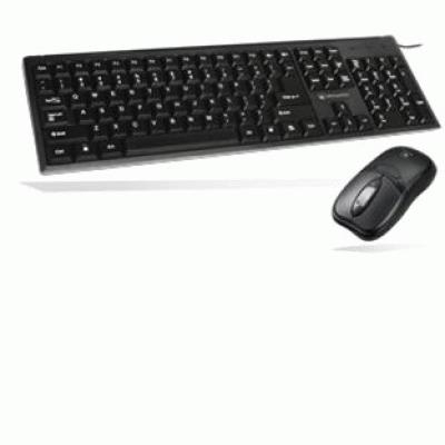 TASTIERA+MOUSE USB ATLANTIS P013-WK608M-U OTTICO NERA - EAN 8026974015026 - GARANZIA 2 ANNI-