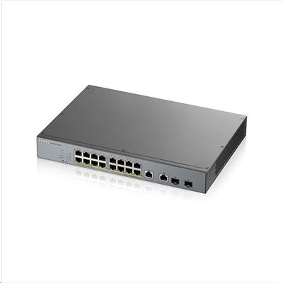 SWITCH 16P LAN GIGABIT POE ZYXEL GS1350-18HP-EU0101F NEBULAFLEX MANAGED X CCTV-2P COMBO GIGABIT UPLINK-1Y SERV.NEBULAPRO