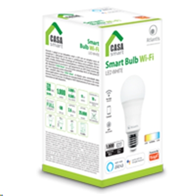 LAMPADA SMART BULK WI-FI 11W (E27) ATLANTIS A17-SB11-W BIANCA-CONTROLL.TRAMITE APP GRATUITA