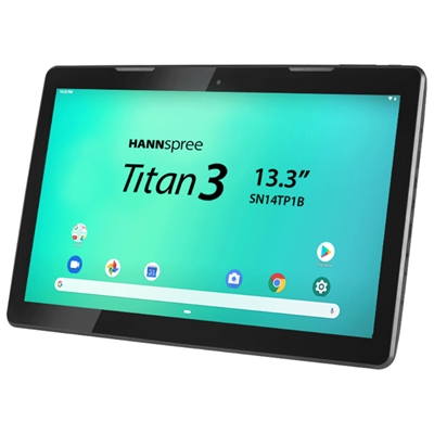 TABLET 13.3'' HANNSPREE TITAN3 SN14TP1BAS WIFI BLACK DC JACK(ALIM.ESTERNA)  2GB 16GB AND9.0 BT MICROSD MINIHDMI COVER FINO:06/05