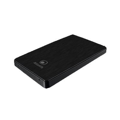 BOX EST X HD2.5'' SATA ATLANTIS P012-SU365-B2 USB3.0 ALLUMINIO NERO EAN 8026974016290 -GARANZIA 2 ANNI-