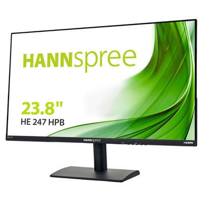 MONITOR HANNSPREE LCD LED 23.8'' WIDE HE247HPB 5MS MM FHD 1000:1 BLACK VGA HDMI VESA FINO:04/02