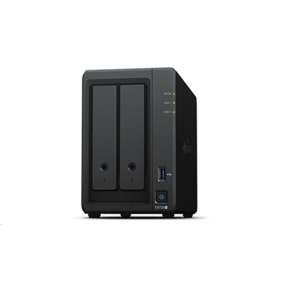 NAS SYNOLOGY DS720+ X 2HD 3.5''/2.5''SATA2/3>NO HD< CELERON 2.0GHZ-DDR4 2GB-2P GIGA-2P USB3.0+1P ESATA-SUPP.40 TELEC.