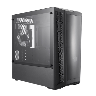 CABINET ATX MINI TOWER COOLER MASTER MCB-B320L-KGNN-S00 MASTERBOX MB320L NERO MATX 2X3.5 2X2.5 2XUSB3.2 LATO TRASP. NOALIM