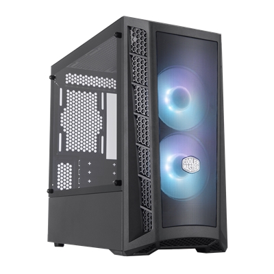 CABINET ATX MINI TOWER COOLER MASTER MCB-B311L-KGNN-S01 MASTERBOX MB311L ARGB NERO MATX 2X3.5 2X2.5 2XUSB3.2 LATO TRASP. NOALIM