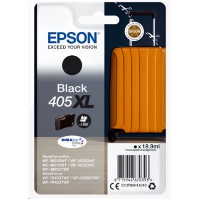 CARTUCCIA EPSON 405XL ''TROLLEY'' C13T05H14010 NERO X WF-3820DWF WF-4820DWF/WF-4830DWF WF-7830DTWF/WF-7840DTWF 1100PAG.