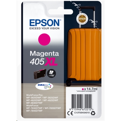 CARTUCCIA EPSON 405XL ''TROLLEY'' C13T05H34010 MAGENTA X WF-3820DWF WF-4820DWF/WF-4830DWF WF-7830DTWF/WF-7840DTWF 1100PAG.