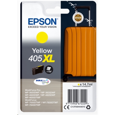 CARTUCCIA EPSON 405XL ''TROLLEY'' C13T05H44010 GIALLO X WF-3820DWF WF-4820DWF/WF-4830DWF WF-7830DTWF/WF-7840DTWF 1100PAG.