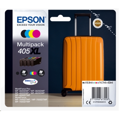 MULTIPACK EPSON 405XL ''TROLLEY'' C13T05H64020 4 COLORI X WF-3820DWF WF-4820DWF/WF-4830DWF WF-7830DTWF/WF-7840DTWF