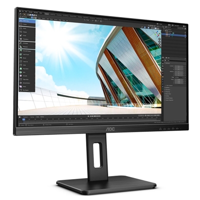 MONITOR AOC LCD IPS LED 27'' WIDE FRAMELESS U27P2 4MS MM QHD 1300:1 BLACK 2XHDMI DP VESA FINO:31/03