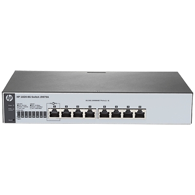 SWITCH HP J9979A 1820-8G MANAGED 8XRJ45 AUTOSENSING 10/100/1000 PORTS LIMITED LIFETIME WARRANTY 2.0 FINO:31/12