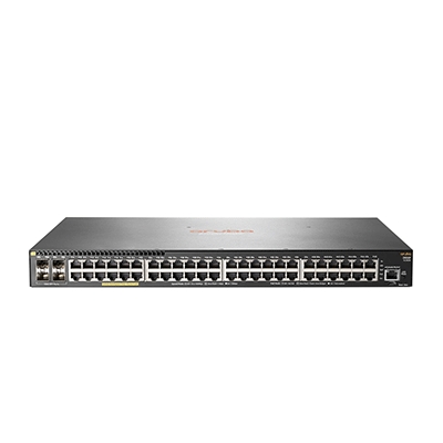 SWITCH HP JL262A ARUBA 2930F 48G POE+ 4SFP 48X10/100/1000 (POE+ 370W) + 4XGIGABIT SFP (UPLINK) RACK1U GAR A VITA FINO:07/05