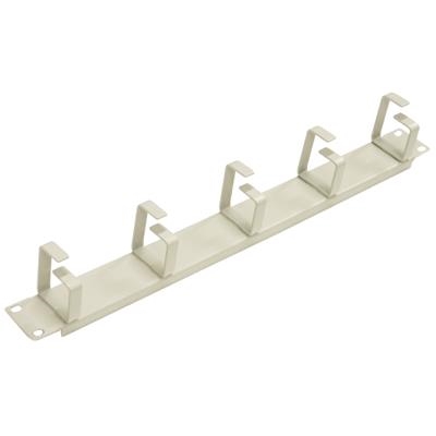 RACK19'' LISTELLO GUIDACAVI LKORG1UG 1U  CON 5 GANCI GRIGIO