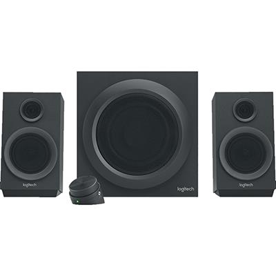 CASSE LOGITECH RETAIL Z333 40W RMS 2X8W-SATELLITI + 1X24W-SUBWOOFER 2.1 SPEAKER CON TELECOMANDO A CAVO P/N 980-001202