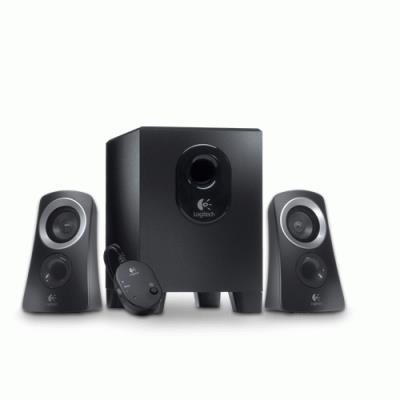 CASSE LOGITECH RETAIL 2.1 25W RMS Z313 BLACK P/N 980-000413