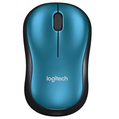 MOUSE LOGITECH RETAIL M185 WIRELESS OTTICO NERO/BLU USB P/N 910-002236