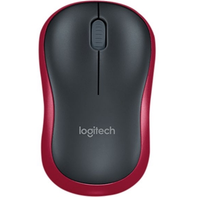 MOUSE LOGITECH RETAIL M185 WIRELESS OTTICO NERO/ROSSO USB P/N 910-002237