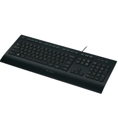 TASTIERA LOGITECH OEM K280E USB BLACK DESIGN APPOGGIO-POLSI ANTISCHIZZO P/N 920-005214 -GARANZIA 3 ANNI-