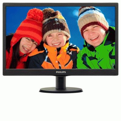 MONITOR PHILIPS LCD LED 18.5'' WIDE 193V5LSB2/10 5MS HD 700:1 BLACK VGA VESA  FINO:31/05