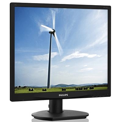 MONITOR PHILIPS LCD IPS LED 19'' 5:4 19S4QAB/00 5MS MM FHD 1000:1 BLACK VGA DVI VESA  FINO:31/05