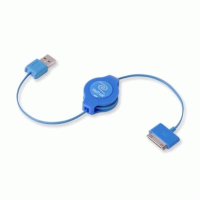 CAVO IPOD E IPHONE RETRATTILE USB 2.0 SYNC/CHARGE EUIPODUSBBU BLU RETRAK 816983011199