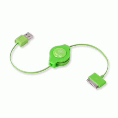 CAVO IPOD E IPHONE RETRATTILE USB 2.0 SYNC/CHARGE EUIPODUSBGN VERDE RETRAK 816983011182