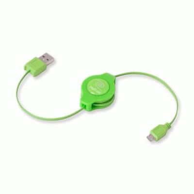 CAVO USB 2.0 A MICRO 5-PIN RETRATTILE VERDE RETRAK EUCABLEMICGN 816983011137