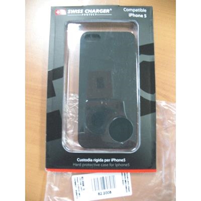 CUSTODIA X APPLE IPHONE5 SCP80038 SWISS CHARGER MODELLO PLASTICA RIGIDO