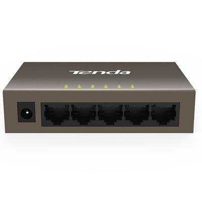 SWITCH 5P LAN 10/100M TENDA TEF1005D  DESKTOP - METALLO  - GARANZIA 3 ANNI