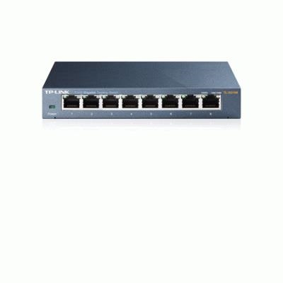 SWITCH 8P LAN GIGABIT TP-LINK TL-SG108 METAL SUPPORTS GMP SNOOPING,IEEE802.1P QOS, PLUG&PLAY -GARANZIA 3 ANNI