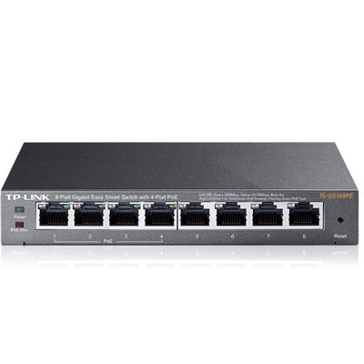 SWITCH 8P LAN GIGABIT TP-LINK TL-SG108PE EASY SMART 4P POE IGMP SNOOPING,MTU/PORT/TAG-BASED VLAN QOS -GARANZIA A VITA