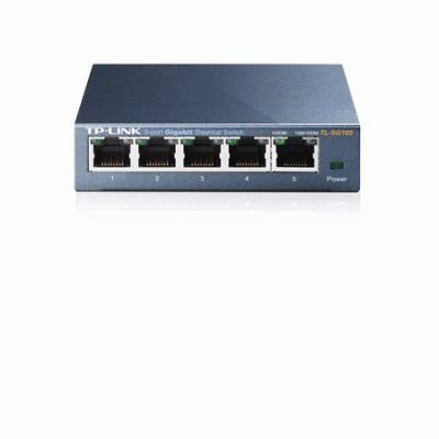 SWITCH 5P LAN GIGABIT TP-LINK TL-SG105 METAL SUPPORTS GMP SNOOPING,IEEE802.1P QOS, PLUG&PLAY -GARANZIA 3 ANNI