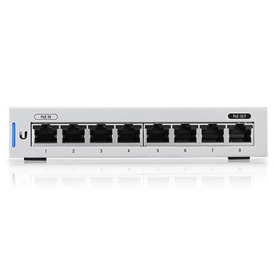 SWITCH 8P LAN GIGABIT UBIQUITI UNIFI US-8 - 1P POE PASSTHROUGH