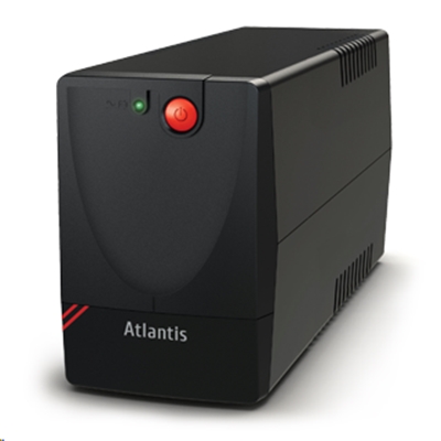 UPS ATLANTIS A03-X1000 750VA/375W LINEINTERACTIVE UPS AVR (3 STEP) - BATT.12V 4,5AH-2 PRESE SCHUKO.-GAR. 2 ANNI