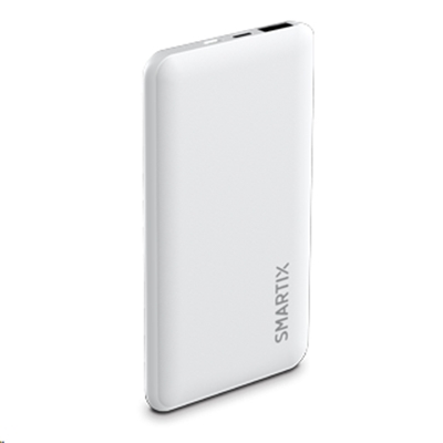 POWERBANK ATLANTIS P031-ST50-2A-W ULTRA SLIM-2A 5000MA-USCITA 2.1AMAX-1P USB+CAVO-COL.BIANCO-INGR.CARICA MICRO USB E TYPE-C