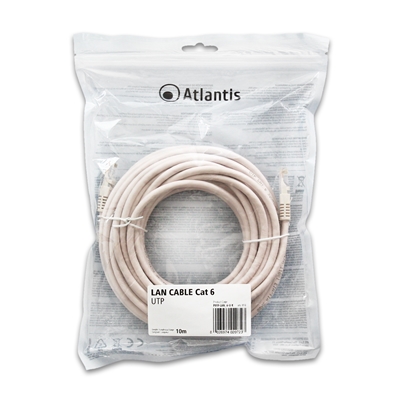 CAVO RETE CAT.6 UTP (CAVO PATCH) ATLANTIS P019-LAN_6-U-X - 10MT - RAME