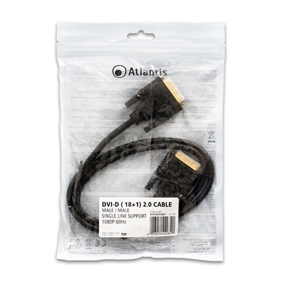 CAVO DVI-D (18+1) 2.0 MM 1MT ATLANTIS P019-DVI-D-MM-1