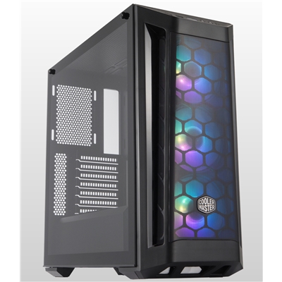 CABINET ATX MIDI TOWER COOLER MASTER MCB-B511D-KGNN-RGA MASTERBOX MB511 BLACK ATX 2X3.5/2.5 2XUSB3.0 ARGB LATO TRASP. NOALIM.